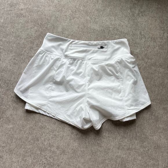 White Workout Shorts - Picture 2 of 4